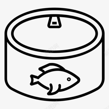 罐头食品食品罐头即食食品图标图标