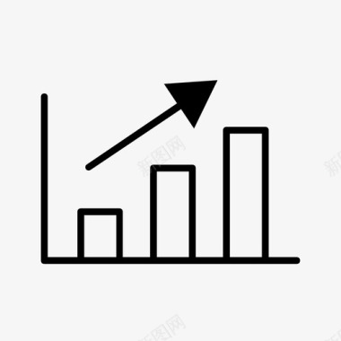 绿色增加标志条形图增加第二卷图图标图标