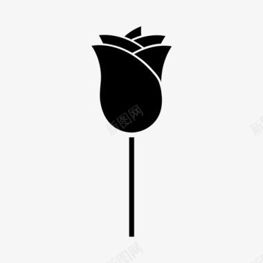 玫瑰玫瑰鲜花爱情图标图标