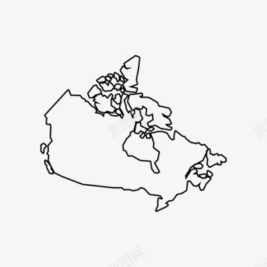 加拿大地图美国加拿大图标图标