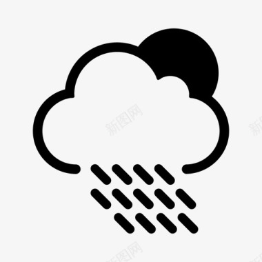 雨滴雨预报雨滴图标图标