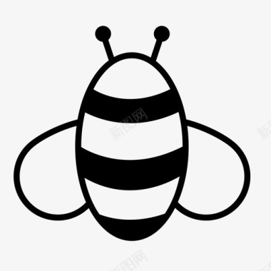 蜜蜂大黄蜂昆虫图标图标