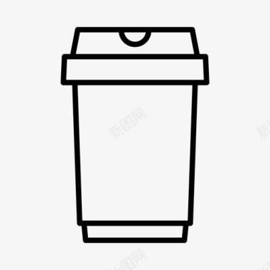 外卖咖啡咖啡馆一次性咖啡杯图标图标