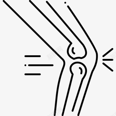 骨科骨骼膝盖图标图标