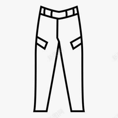 裤子牛仔裤男装图标图标