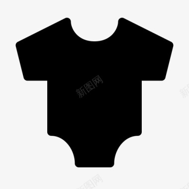 连体衣婴儿装儿童装图标图标