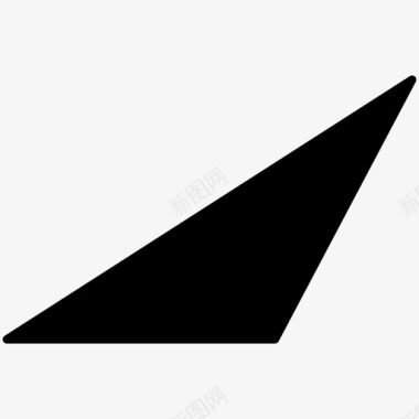 三角形几何形状实心图标图标