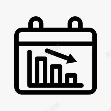 日历icon日历图表减少图标图标