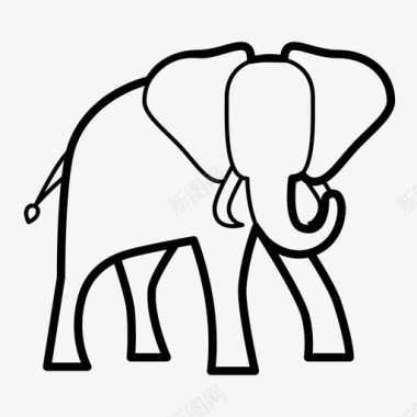 大象动物泰国图标图标