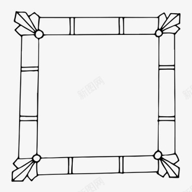 吉祥元素边框框架装饰装饰元素图标图标