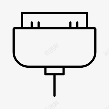 领航科技充电电缆连接连接器图标图标