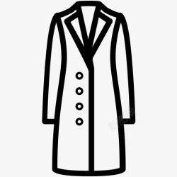 女式外套风衣时装外套图标高清图片