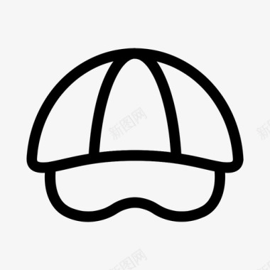 帽子球帽时尚图标图标