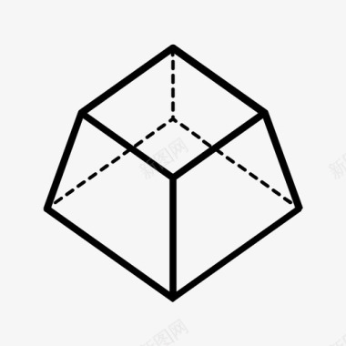 几何体矢量素材正方形立方体几何体图标图标