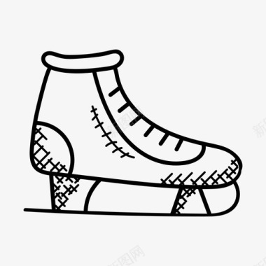 溜冰鞋冰球溜冰鞋冰上溜冰鞋图标图标