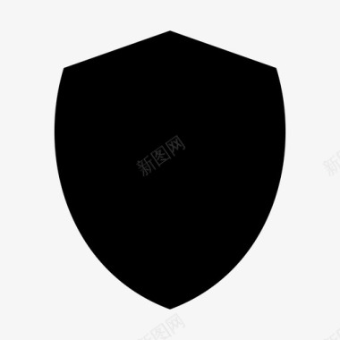 手绘护盾护盾图标图标