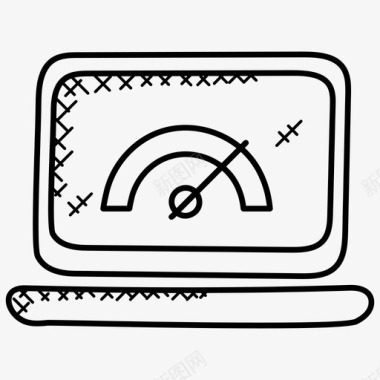 涂鸦背景动作网站速度优化速度性能指标网页测试图标图标