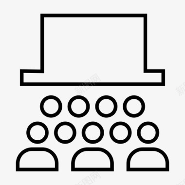 剧院剧院屏幕电影院电影图标图标