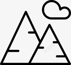 金字山山云高地图标高清图片