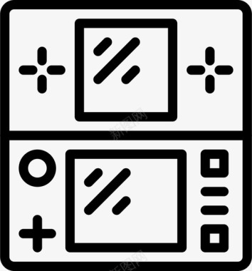 火焰小图标游戏男孩设备小工具图标图标