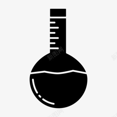 实验科学的图标佛罗伦萨烧瓶化学实验室图标图标