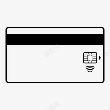 信用卡银行卡芯片卡图标图标