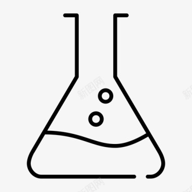 实验科学的图标烧瓶化学实验图标图标