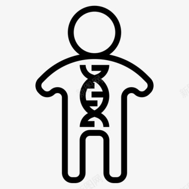 人类基因组dna基因图标图标