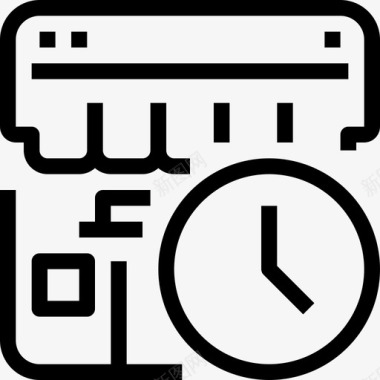 商店时间商业电子商务图标图标