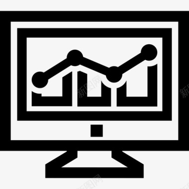 流量分析图表统计图标图标