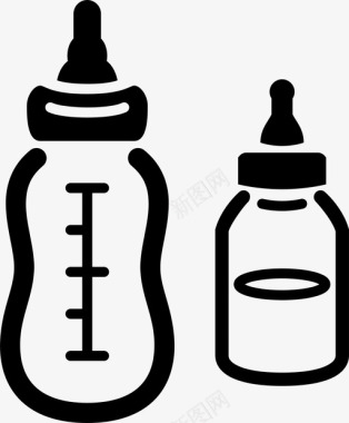 奶瓶婴儿奶瓶婴儿奶图标图标