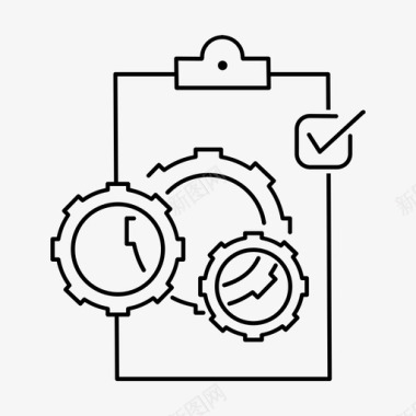 管理系统矢量生产力分析开发管理系统图标图标