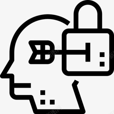 公共标识安全成功头脑安全图标图标