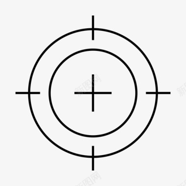反对战争瞄准射箭十字准星图标图标