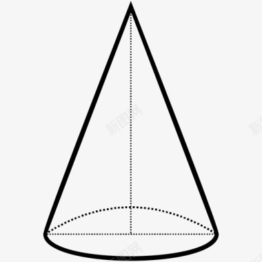 几何大脑圆锥几何数学图标图标