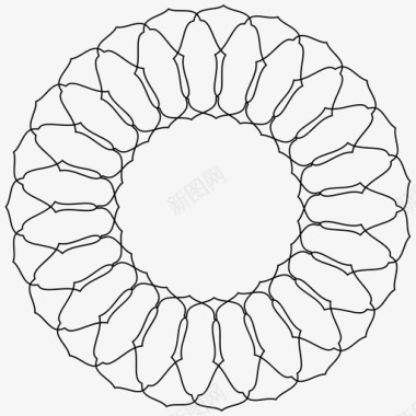 圆标元素吉洛切圆装饰图标图标