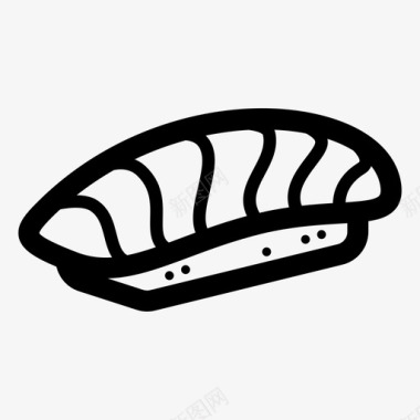 日式料理寿司鱼日式图标图标
