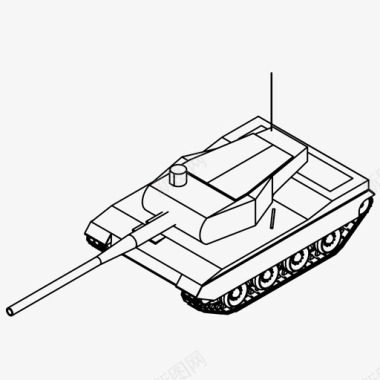 鸡年战斗坦克军队炮兵图标图标