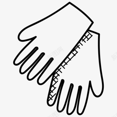医用手套一次性手套急救图标图标