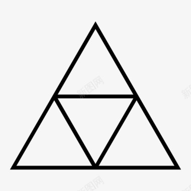 几何体矢量素材三角形几何体多边形图标图标