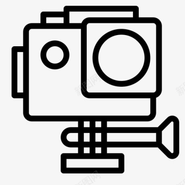 动作摄像机电子产品购物图标图标