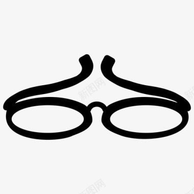 飞行员护目镜护目镜手绘图标图标