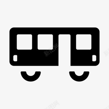 公交地铁标识公交交通车辆图标图标