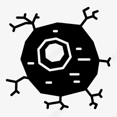 支撑人体神经元细胞细胞体图标图标