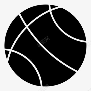 篮球圆球运动图标图标