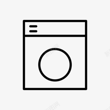 洗衣机洗衣机洗衣房家用电器图标图标