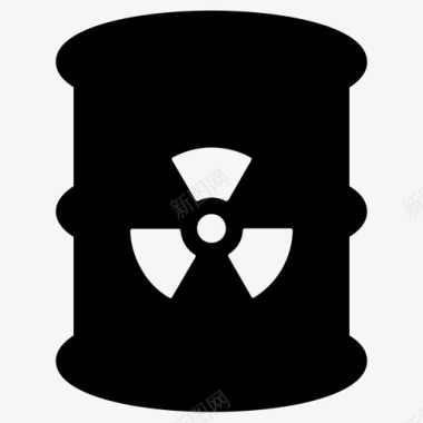 放射性核危险核废料图标图标