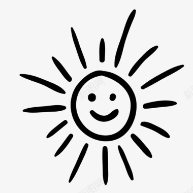 太阳快乐微笑图标图标
