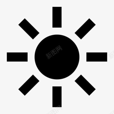 阳光夏天旅行图标图标