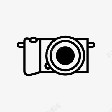 数码相机小型无反光镜图标图标
